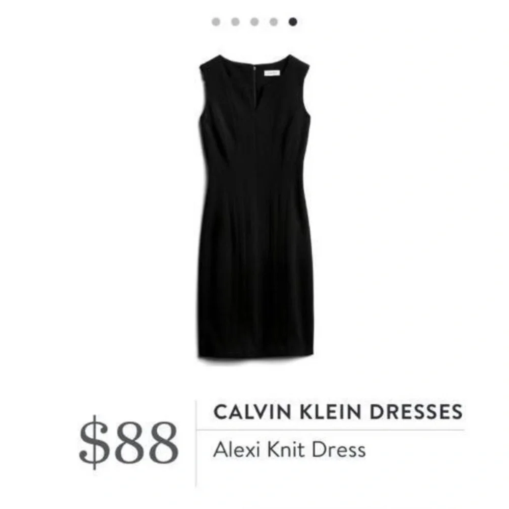 Calvin Klein Alexi Black Midi Dress - Picture 7 of 8
